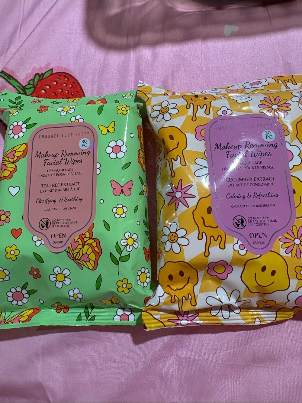 Makeup Removing Facial Wipes - Green (Tea Tree Extract)